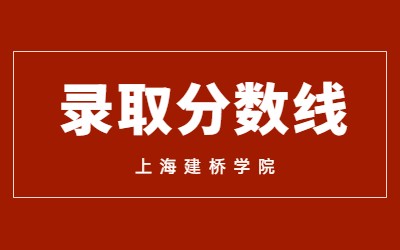 2023年上海建橋學院專升本錄取分數線